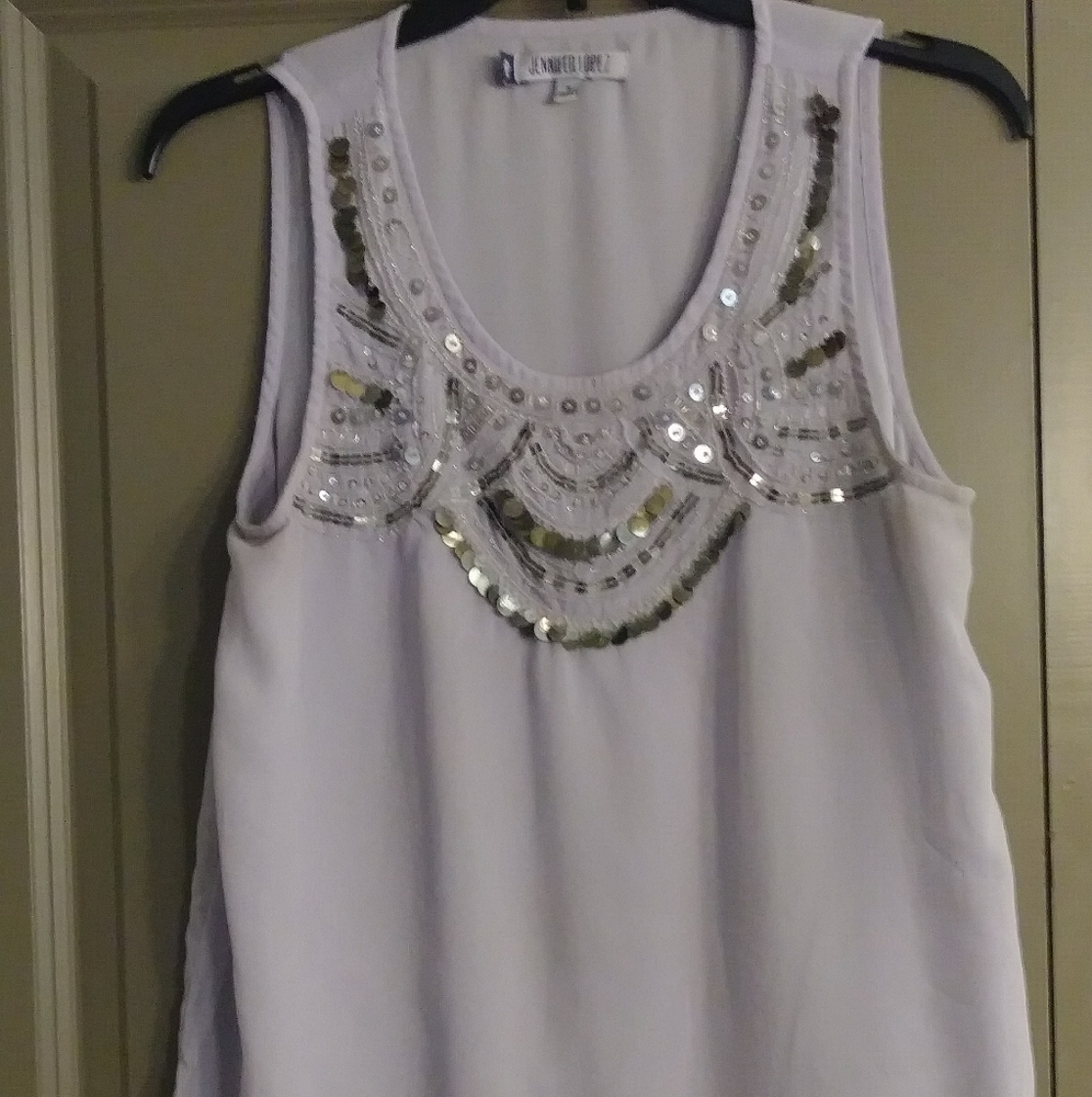 Jennifer Lopez Lavander Sequence top